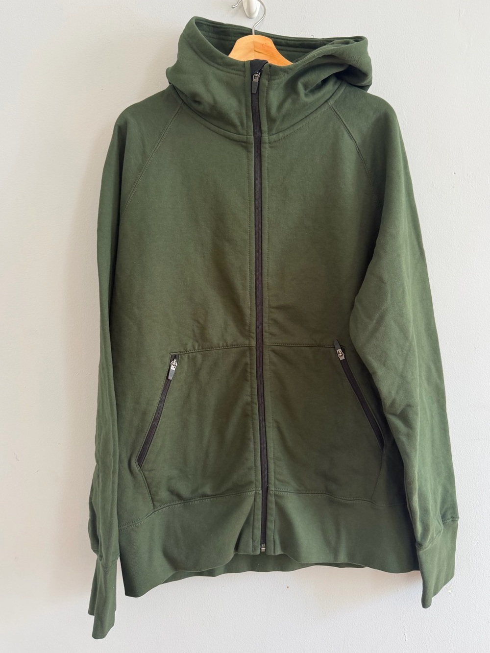 American Giant Classic Heavyweight Full Zip Hoodie Sweatshirt Men's Large Green